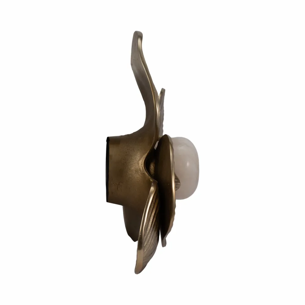 ARLOCREST SET OF 3 GOLD WALL FLOWERS 7 (IN)