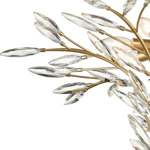 Flora Grace 28'' Wide 7-Light Chandelier - Champagne Gold 3