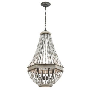 Summerton 18'' Wide 4-Light Chandelier - Washed Gray 1