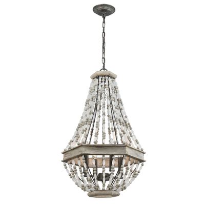 Summerton 18″ Wide 4-Light Chandelier - Washed Gray