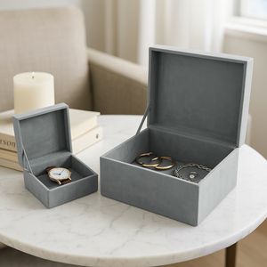 DEANTON SET OF 2 GRAY BOXES 7 (IN) 11