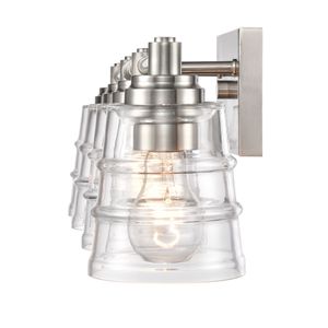 Pulsate 30.25'' Wide 4-Light Vanity Light - Satin Nickel 4