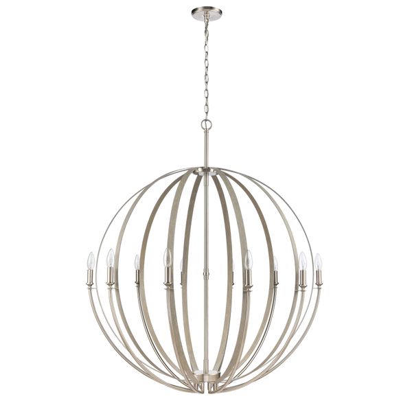 Rotunde 38'' Wide 10-Light Chandelier - Beechwood