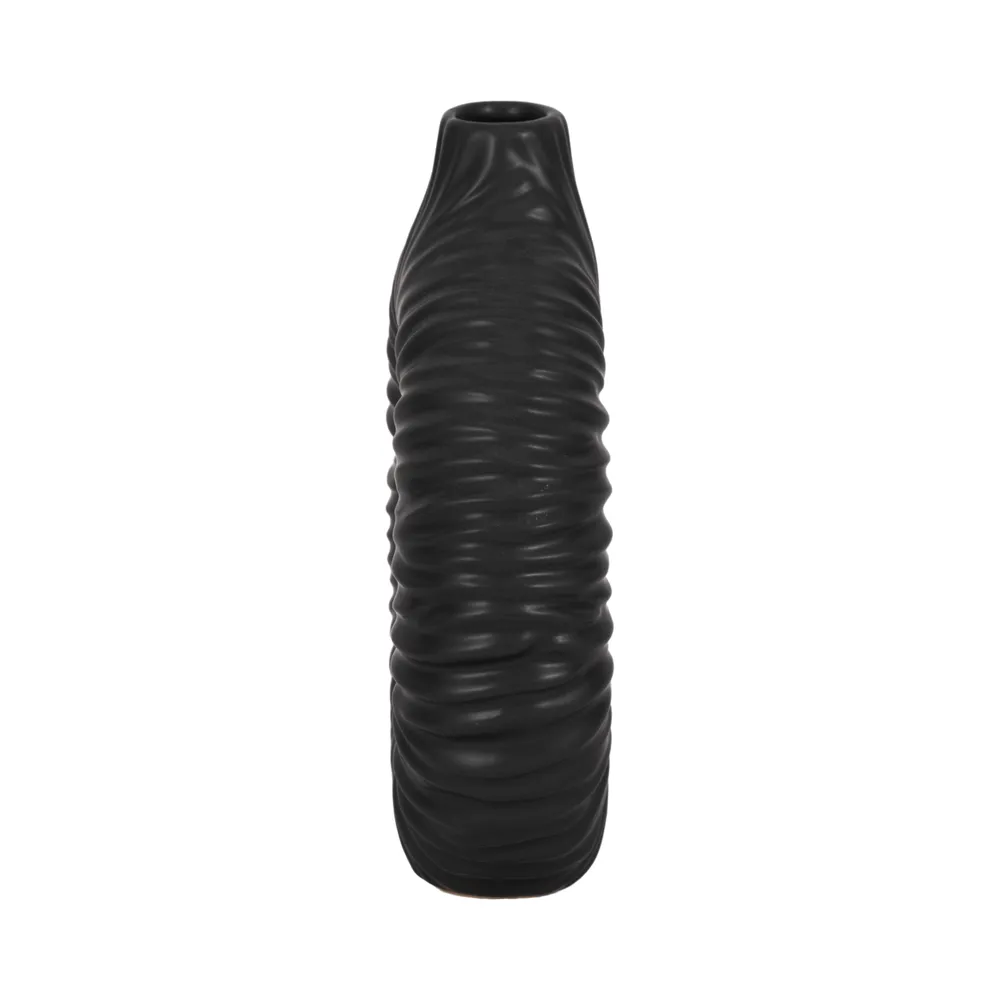 CANTONGATE BLACK VASE 9 (IN)