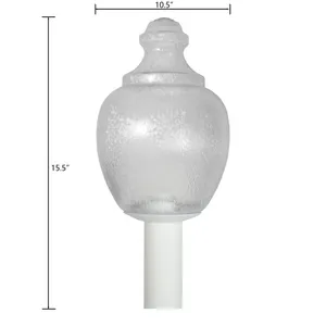 Etch 15.5'' High 1-Light Outdoor Post Light - White 2