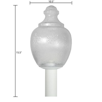 Etch 15.5'' High 1-Light Outdoor Post Light - White