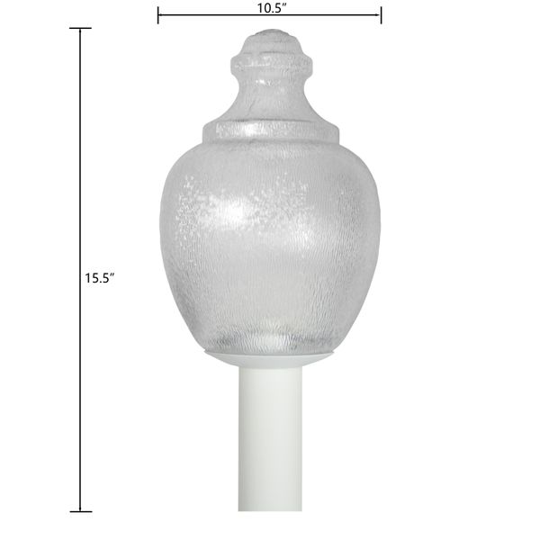 Etch 15.5'' High 1-Light Outdoor Post Light - White