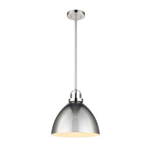 Somerville 12'' Wide 1-Light Pendant - Polished Nickel 1