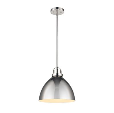 Somerville 12″ Wide 1-Light Pendant - Polished Nickel