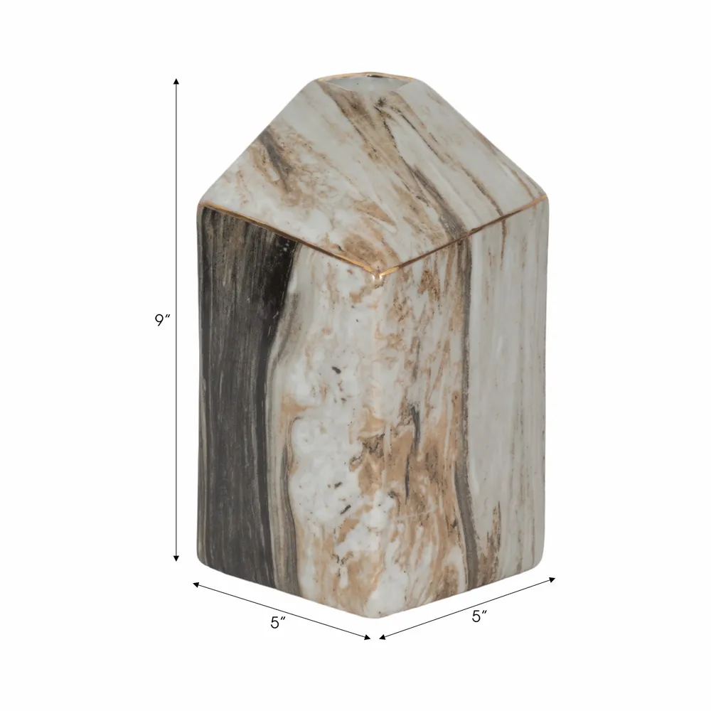 BOLTONSHAW GRAY VASE 9 (IN)