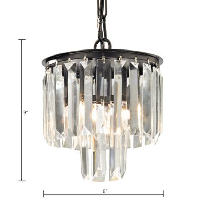 Palacial 8'' Wide 1-Light Mini Pendant - Oil Rubbed Bronze