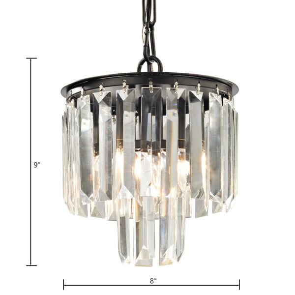 Palacial 8'' Wide 1-Light Mini Pendant - Oil Rubbed Bronze