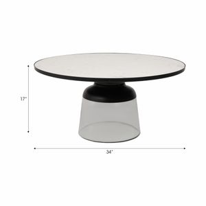 PEARLGROVE CLEAR COFFEE TABLE 17 (IN) 9