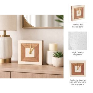 HALSEYFIELD IVORY CLOCK 6 (IN) 11