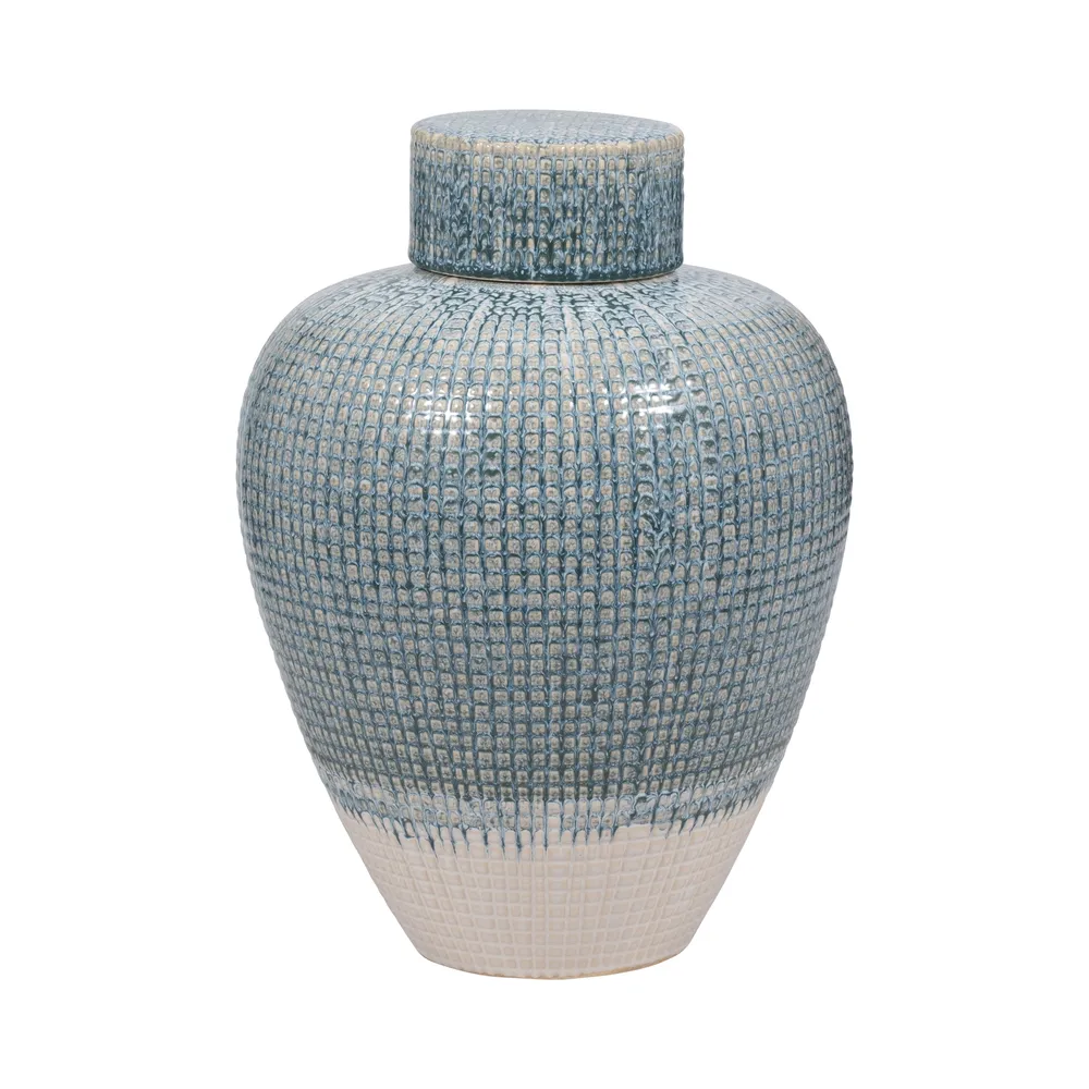 DREWDALE BLUE VASE 15 (IN)