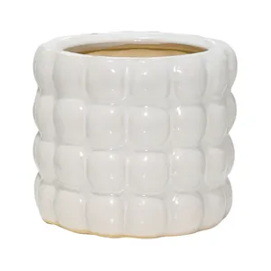 HARMONLAND SET OF 3 WHITE PLANTER 9 (IN) 3