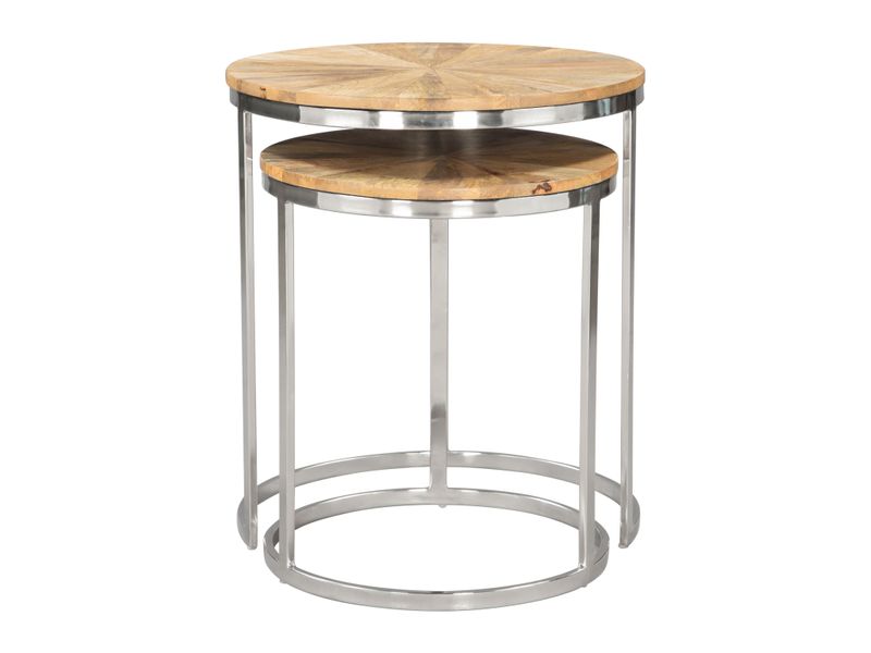 Bari Nesting Table Set Natural 3