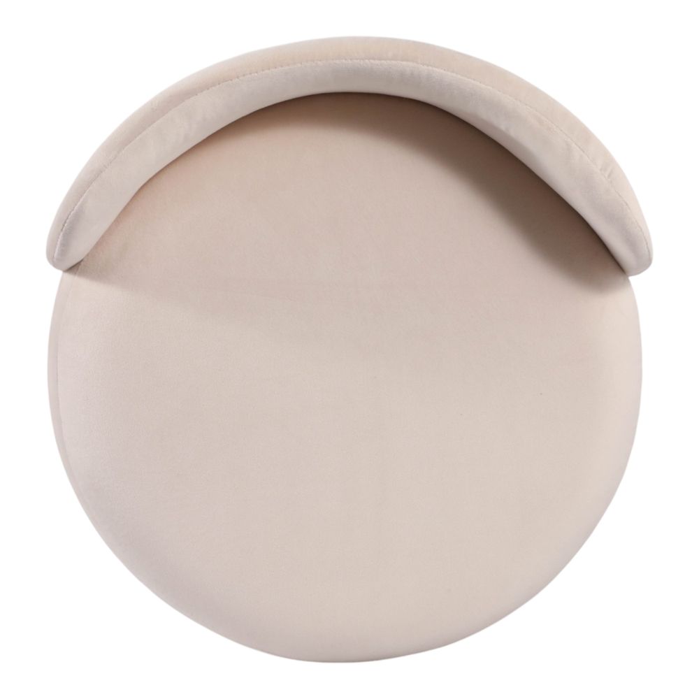 BAYARDMILL WHITE OTTOMAN 22 (IN)