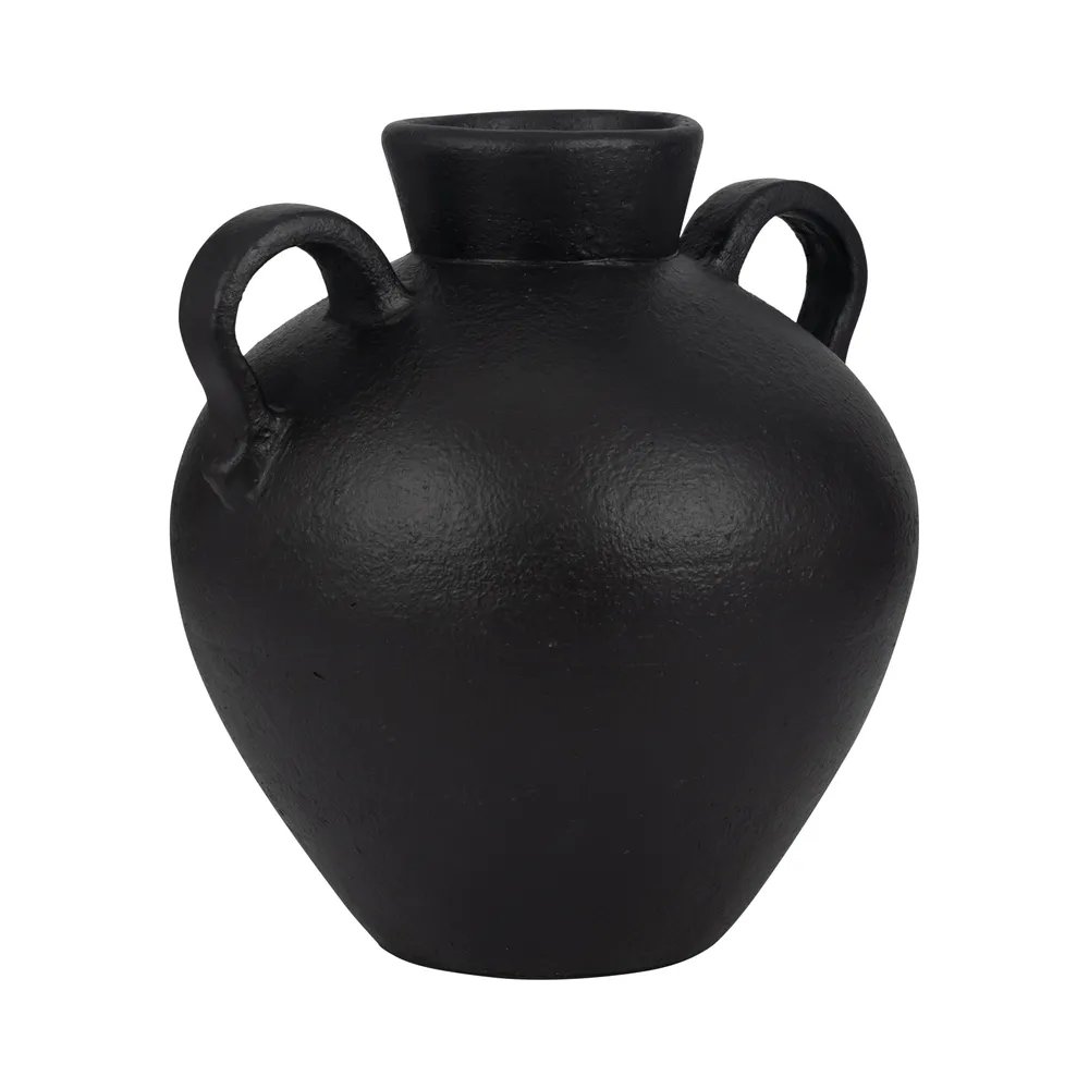 BURTONHOLM BLACK VASE 16 (IN)