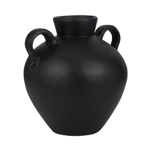 BURTONHOLM BLACK VASE 16 (IN) 4