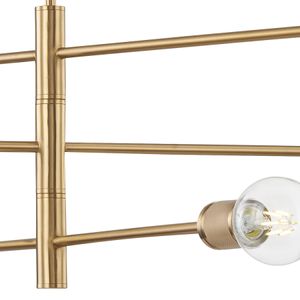 Module 34'' Wide 6-Light Chandelier - Burnished Brass 4