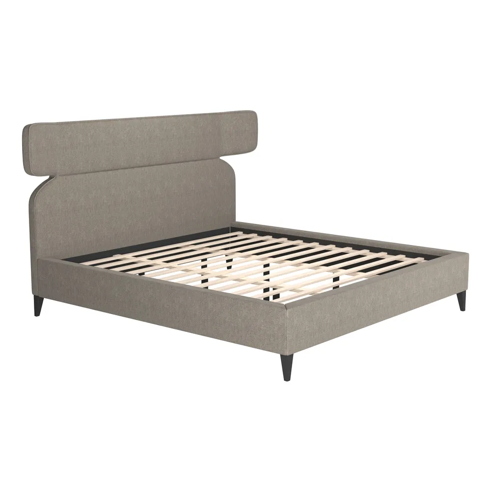Dusa King Bed Olive Brown