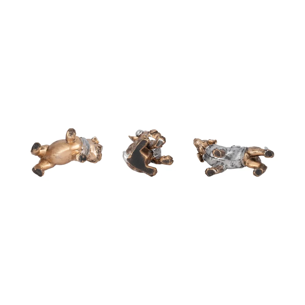 ZANEHOLM SET OF 3 GOLD DECOR 6 (IN)