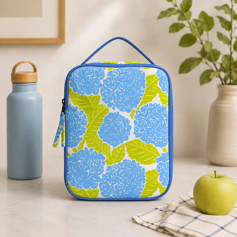 Blue Hydrangea Lunch Tote