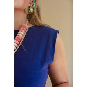 Convertible Wrap Blouse / Blueberry 5