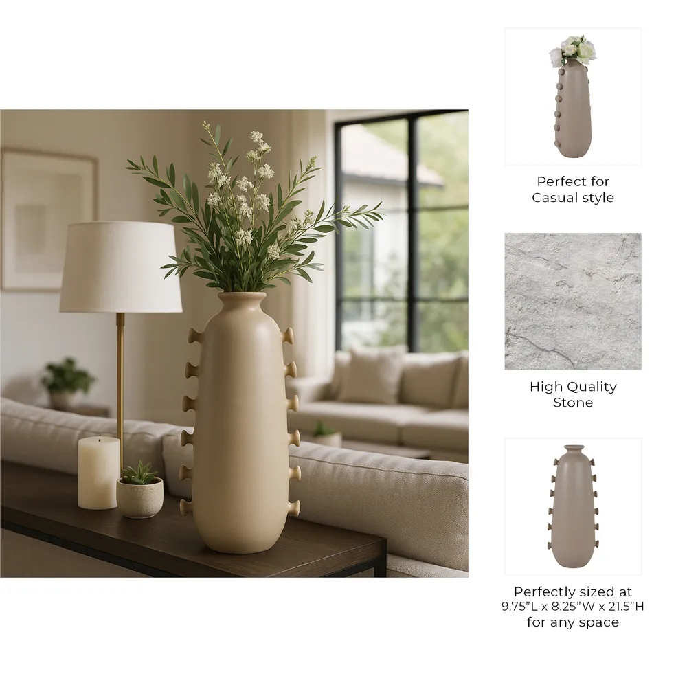 BURGESSBROOK TAN VASE 22 (IN)