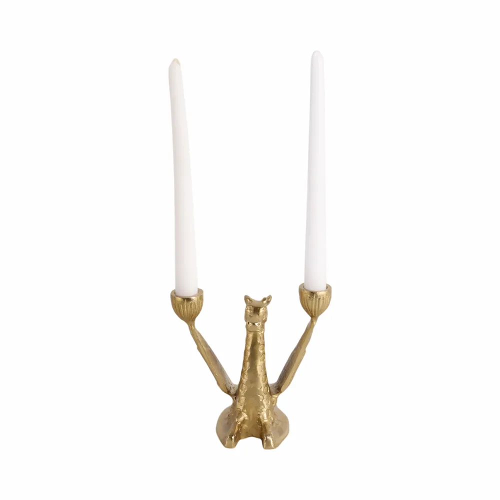 JORDANCREST GOLD CANDLE HOLDER 6 (IN)