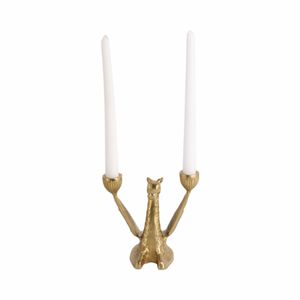 JORDANCREST GOLD CANDLE HOLDER 6 (IN) 3