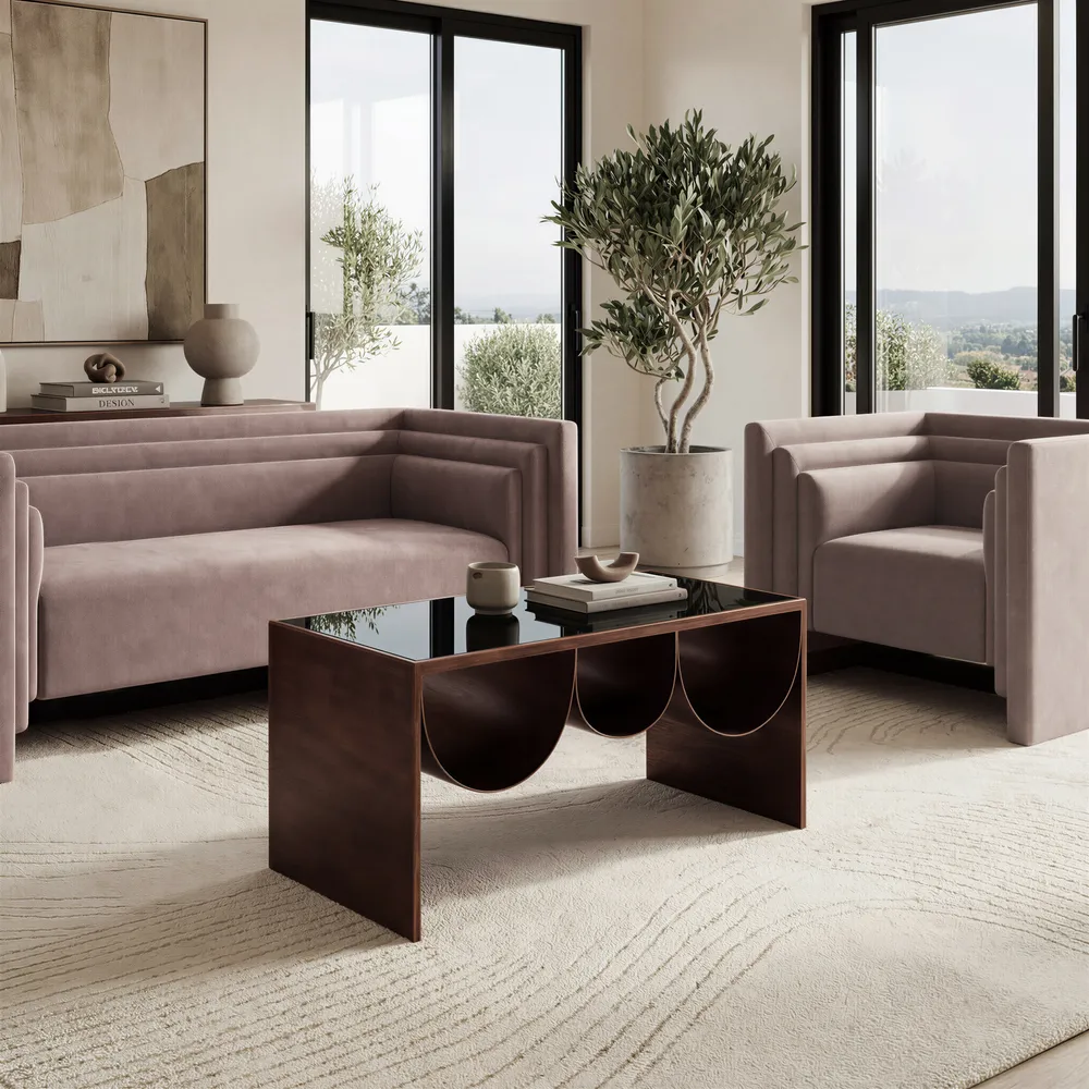 Aveiro Coffee Table Copper & Black
