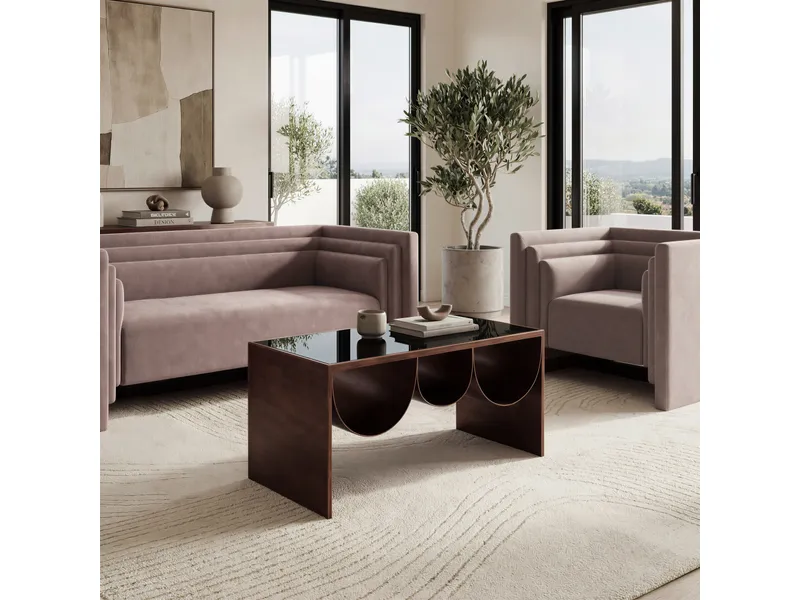 Aveiro Coffee Table Copper & Black 2