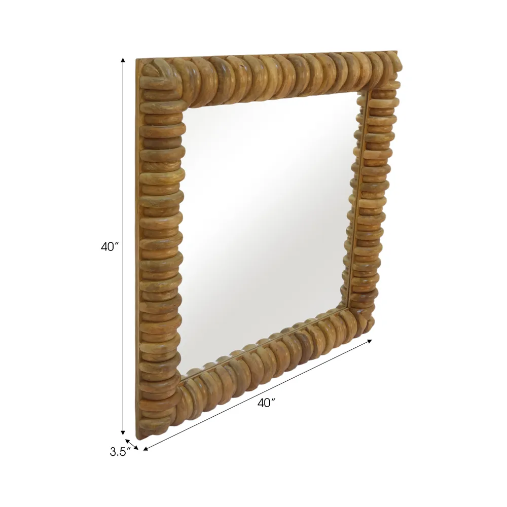 MIADALE BROWN MIRROR 40 (IN)