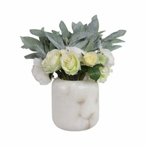 ALCOTTWELL WHITE VASE 8 (IN) 3