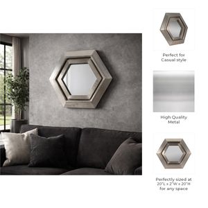 FERNSIDE SILVER MIRROR 20 (IN) 8