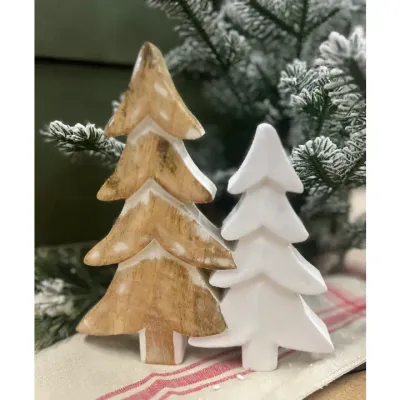 Wooden Tree with Enamel 8in