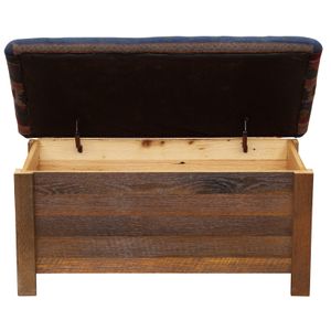 Barnwood Blanket Chest - Premium Fabric 5