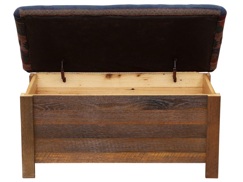 Barnwood Blanket Chest - Premium Fabric 5