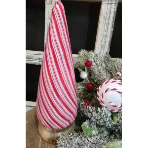 Small Candy Striped Cone Tree 7x2.5x2.5in 1