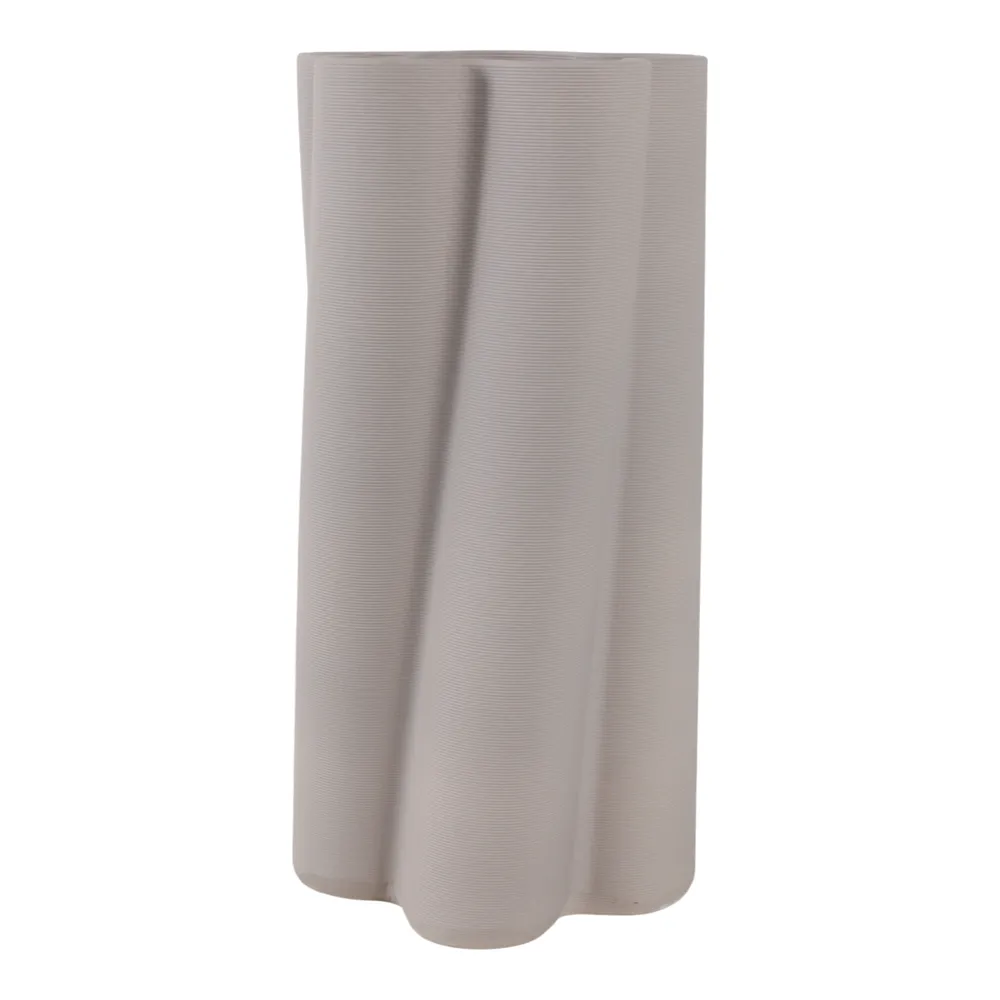 HOPEBEACH GRAY VASE 15 (IN)