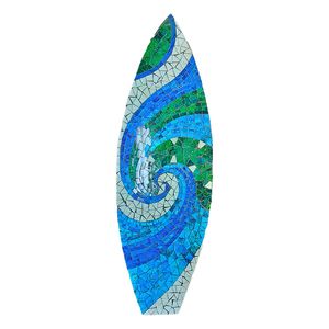 35" OCEAN WAVES MOSAIC SURFBOARD PLAQUE 1