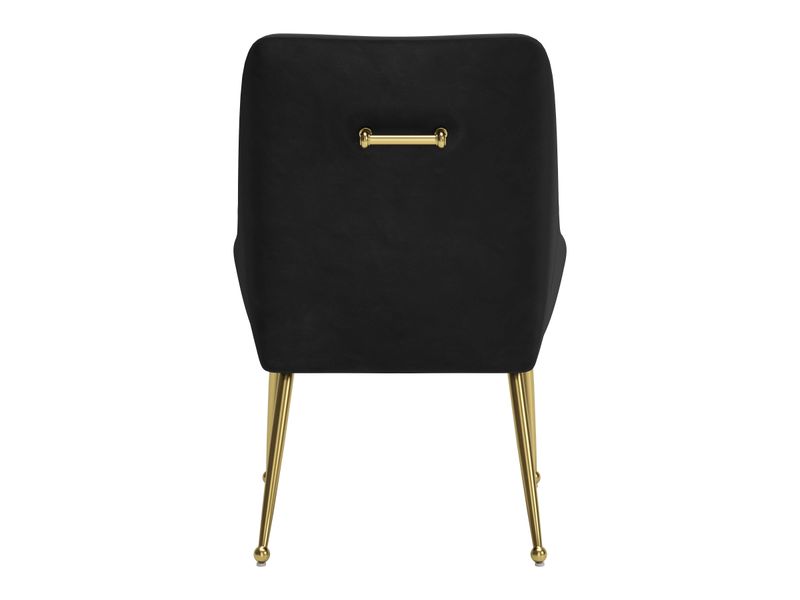 Maxine Dining Chair Black & Gold 5