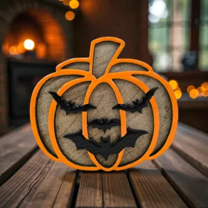 Batty Pumpkin 8inx7.5in 1
