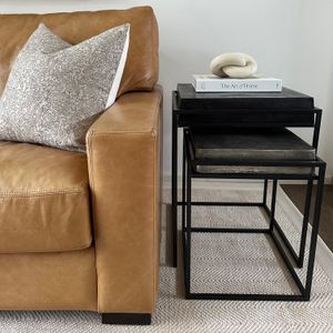 BARNETWIND SET OF 2 BLACK TABLE 23 (IN) 12