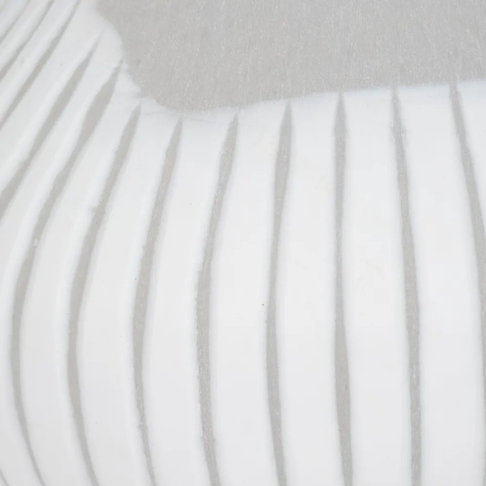 THORNBY WHITE GLASS VASE 15 (IN)
