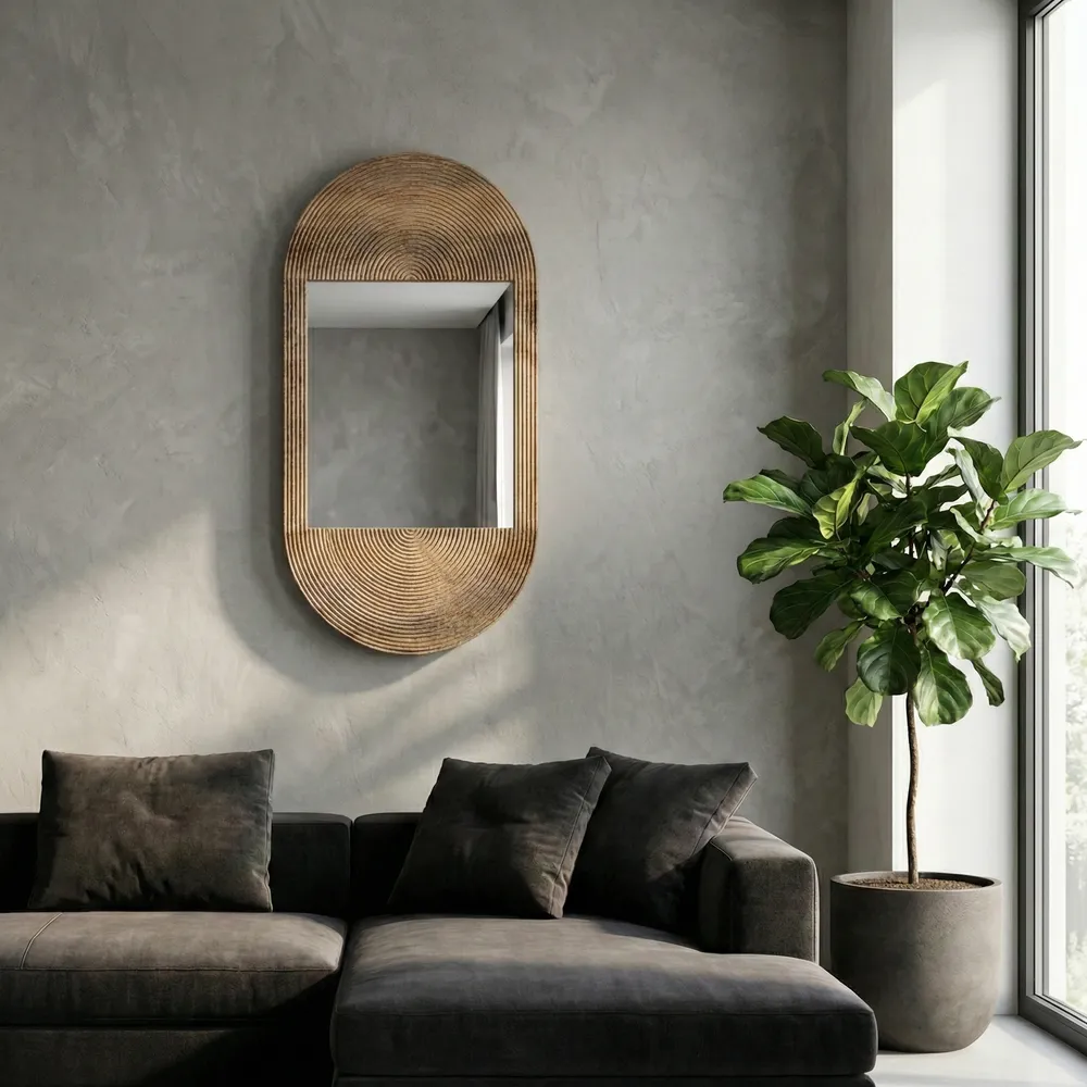 DAMIENMOOR BROWN MIRROR 34 (IN)