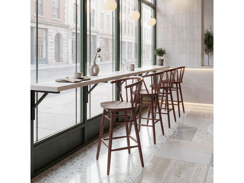 Stenger Barstool Walnut 9