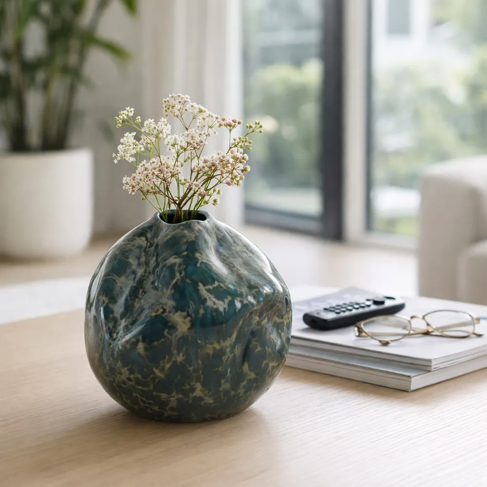 BRAMHAM BLACK VASE 7 (IN)